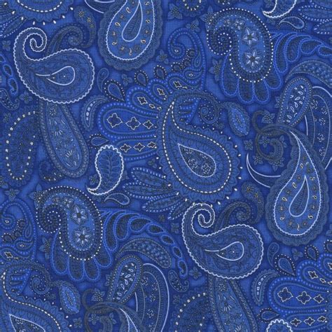 Henry Glass American Dreams Paisley Blue Paisley Art Paisley