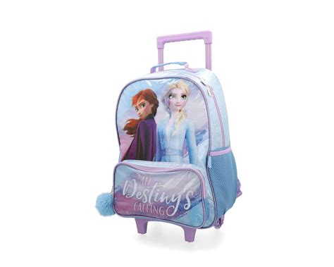 Mochila Frozen Elsa E Anna D De Rodinhas Infantil Rosa Off