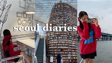 Korea Vlog Traveling To Seoul D Cafe Visiting Starfield Library