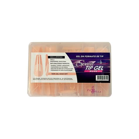 Speed Tip Gel Nude Ballerina Piu Bella 100 Unid Usina Das Unhas