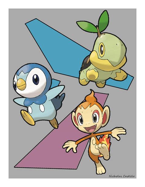 Pokemon Starter Poster Gen4 by nickoswar on DeviantArt