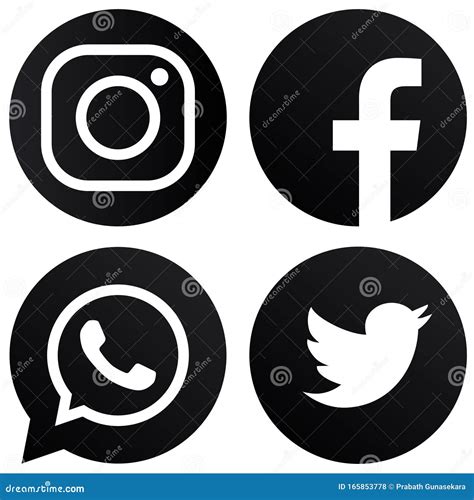 Antecedentes Blancos Y Blancos Logos De Whatsapp Y Facebook En Blanco