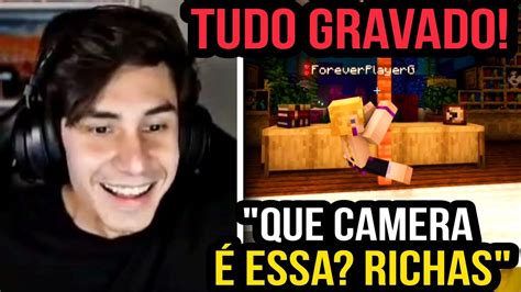 O Richas Filmou O Forever Em SituaÇÃo Constrangedora 😂 Minecraft Qsmp