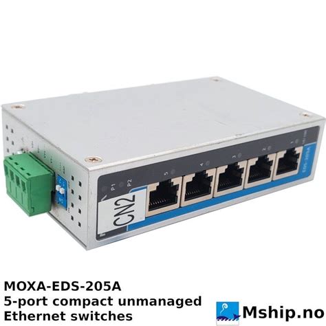 MOXA EDS 205A 5 Port Compact Unmanaged Ethernet Switches For Sale