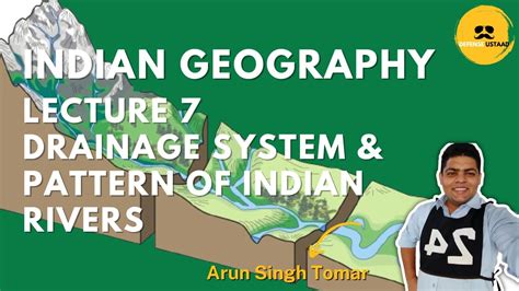 Drainage System Pattern Of Indian Rivers Lecture 7 Indian