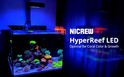 NICREW HyperReef Aquarium LED Reef Light Dimmable Full Spectrum Marine