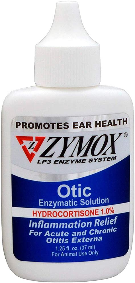 Zymox Ear Solution The Only No Pre Clean Once A Day Dog