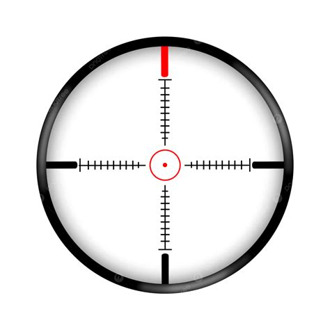 red crosshair png vector psd  clipart  transparent background