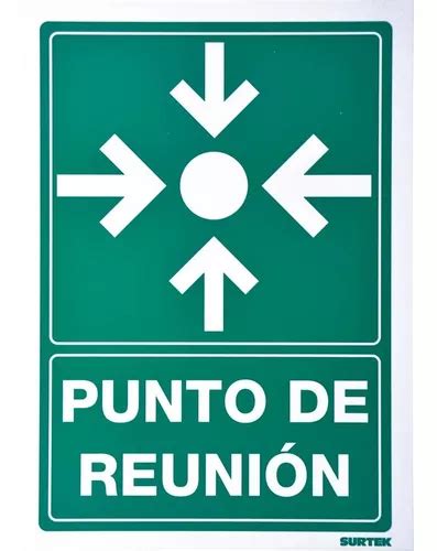 Letrero Punto De Reunion Proteccion Civil Con 1 Pieza Surtek MercadoLibre