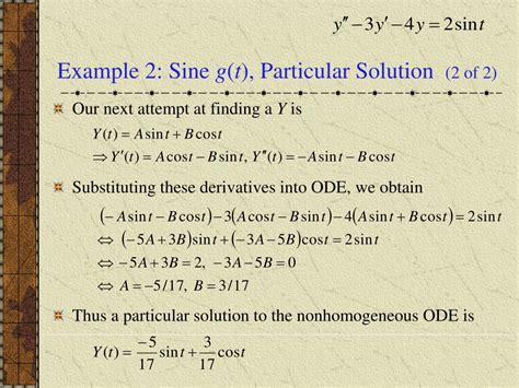 PPT Ch 3 6 Nonhomogeneous Equations Method Of Undetermined