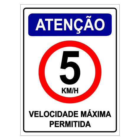 Placa Condom Nio Velocidade M Xima Km H X Cm Ps Mm