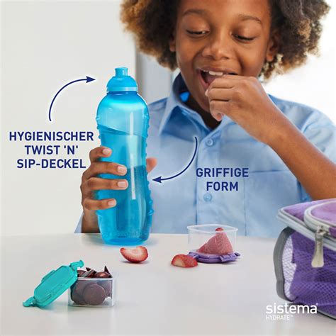 Sistema Twist N Sip Squeeze Drikkeflaske 620 Ml 189 Kr Gratis Frakt