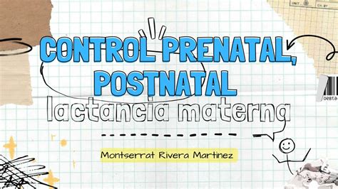 Control Prenatal Postnatal Lactancia Materna Montserrat Rivera UDocz