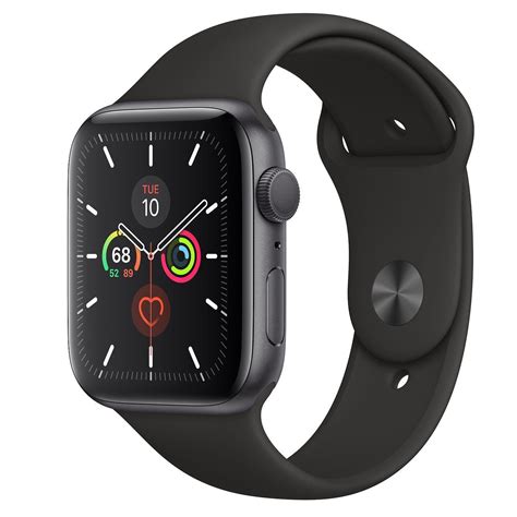 Refurbished Apple Watch Series 5 Gps 44mm Aluminum Case Black Sport