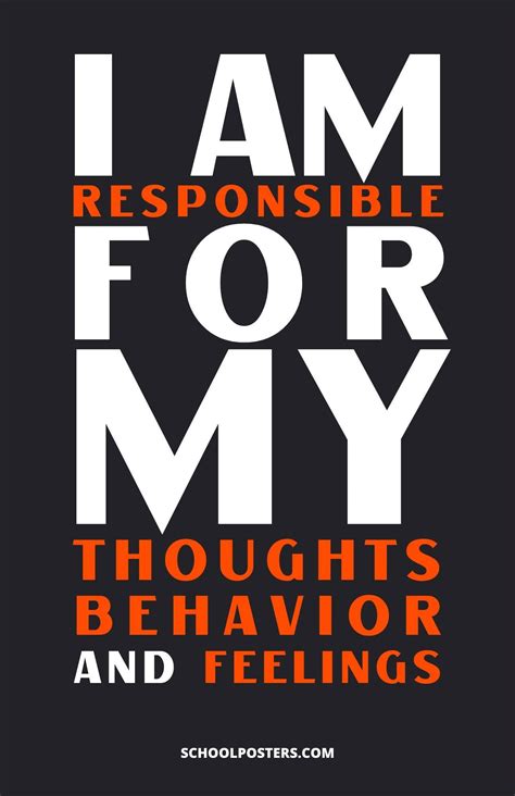 I Am Responsible Poster – SchoolPosters.com LLC