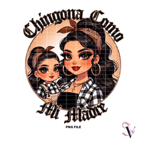 Viva La Raza Chicana Chola Chibi Style Mexicana Cinco De Mayo Latina