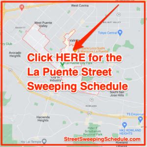 La Puente Street Sweeping Schedule Map Holidays Ticket