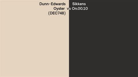 Dunn-Edwards Oyster (DEC748) vs Sikkens On.00.10 side by side comparison