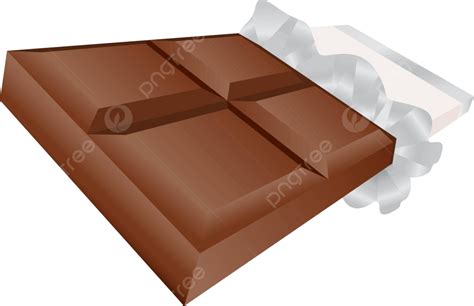 3d Chocolate Candy Bar Brown Sugary Unwrapped Vector Brown Sugary Unwrapped Png And Vector