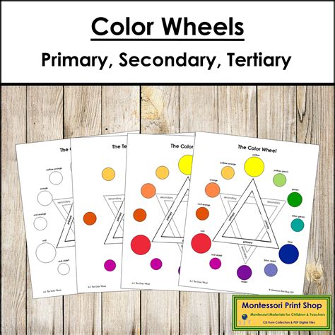 Color Wheels Primary Secondary And Tertiary Charts Colour Wheels Made By Teachers