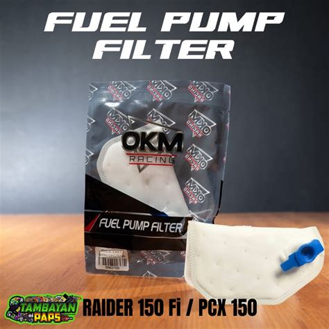 Okm Racing Fuel Pump Filter Fo Raider 150 Fi Pcx 150 Mrs Mabenta Shopee Philippines