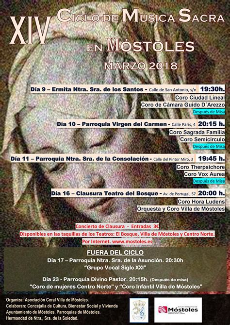 XIV Ciclo de Música Sacra en Móstoles Federación Coral de Madrid