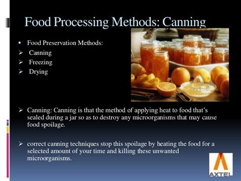 Information about Food Processing