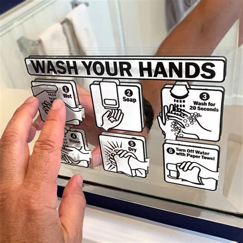 Hand Washing Instruction Signs