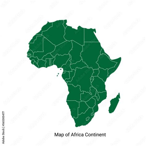 Map Of Africa Africa Regions Political Map With Single Countries Stock