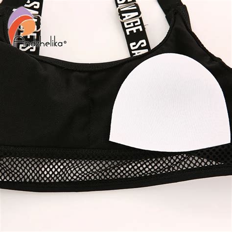 Andzhelika Bikinis Women Letter Sport Swimsuit Soft Cup Bikinis Set Summer Sexy Brazilian Bikini