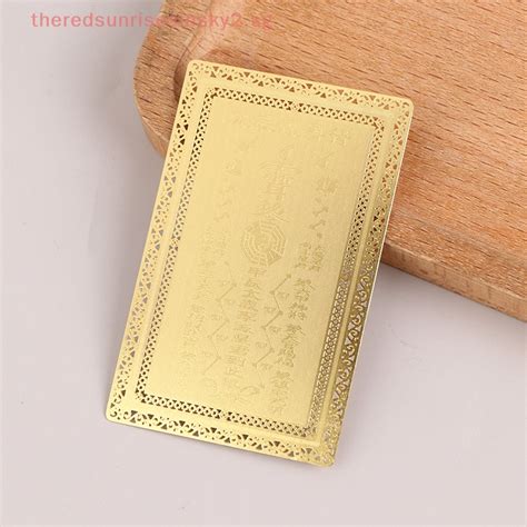 Cny Decoration New Wealth Talisman Gold Card Jiachen Tai