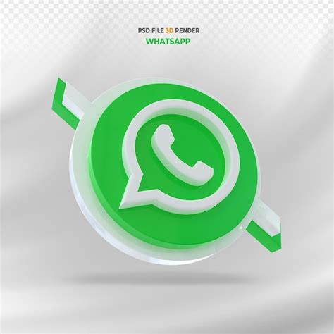 Logotipo De Whatsapp Redes Sociales Render D Archivo Psd Premium