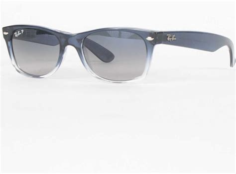 Ray Ban Rb 2132 82278 New Wayfarer Blue Gradient Polarized Frame Size