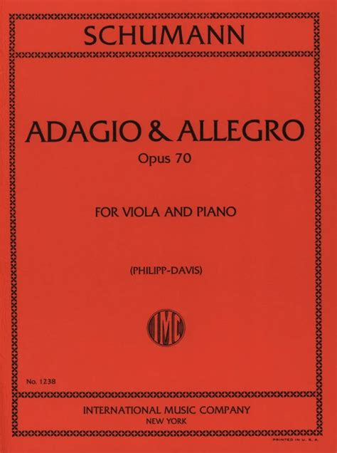 Adagio And Allegro Op70 Von Robert Schumann Im Stretta Noten Shop Kaufen