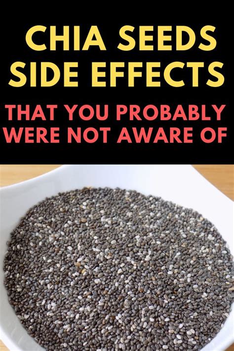 Chia Seeds Benefits And Side Effects Chia Seeds Side Effects Chia