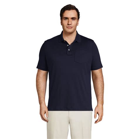 Lands End Mens Big And Tall Short Sleeve Super Soft Supima Polo Shirt