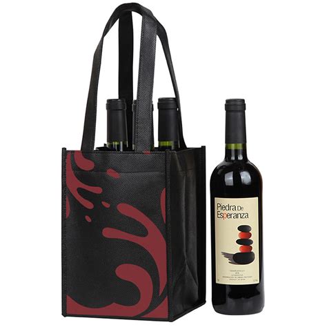 Wholesale Non Woven Wine Bags Can Be Loaded With Single Or Multiple Red