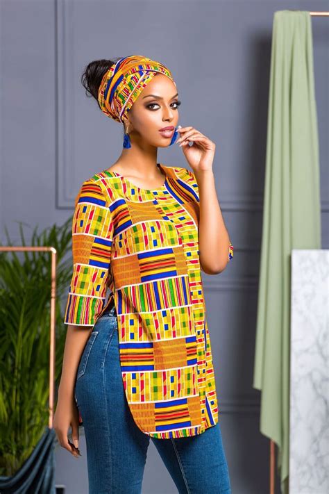 African Print Shalla Top African Print Tops African Clothing Styles