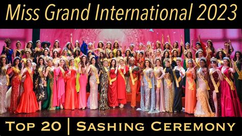 Miss Grand International Sashing Ceremony Youtube