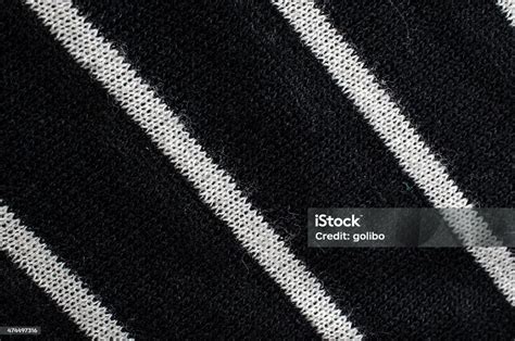 Black Fabric With White Stripes Stock Photo - Download Image Now - 2015 ...