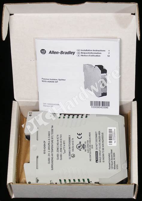 PLC Hardware: Allen-Bradley 931S-A2A5N-OP Signal Conditioner, Splitter