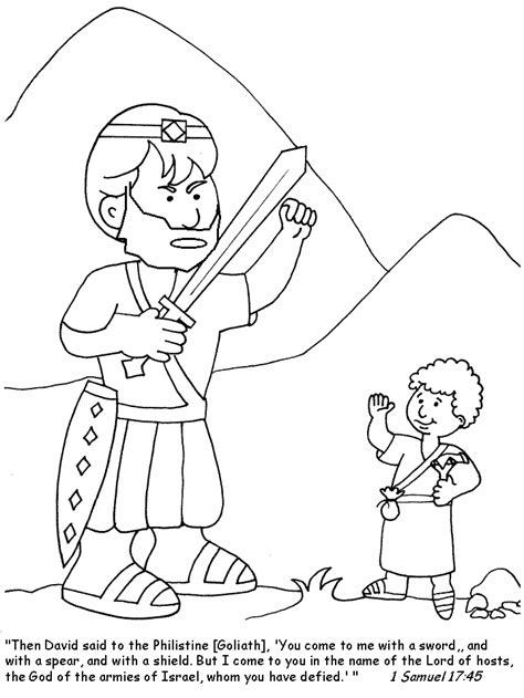 David And Jonathan Coloring Page Coloring Home