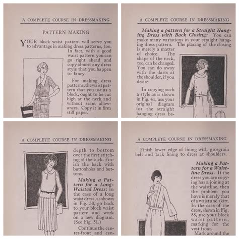 Digital Vintage Sewing Pattern Vintage 1921 A Complete C Inspire