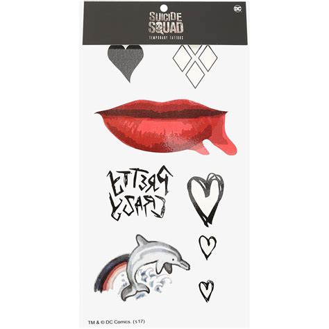 Suicide Squad Harley Quinn Temporary Tattoos Geekalerts