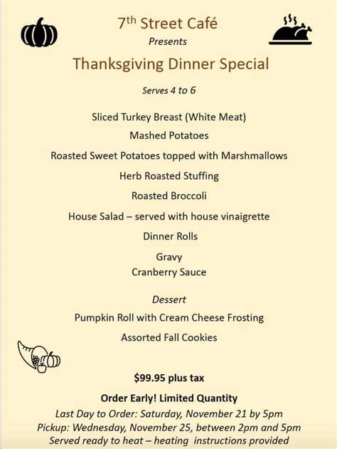 Thanksgiving Dinner To Go In Frederick Md And Nearby 2020 Housewives