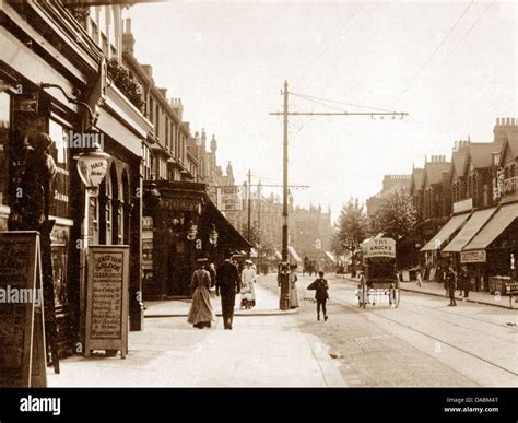 East Ham High Street London Victorian period Stock Photo, Royalty Free ...