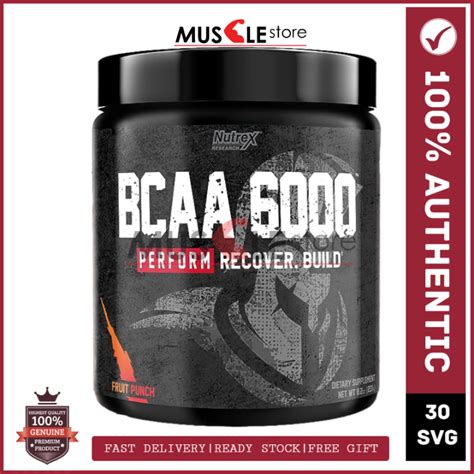 Nutrex Research BCAA 6000 30sv Post Workout, Amino Acids, BCAAs ...