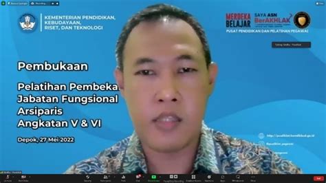 Pembukaan Pelatihan Pembekalan Jabatan Fungsional Arsiparis Angkatan V