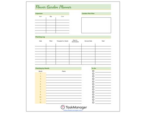 Free Garden Planner Templates (2) | PDF | Word | Excel