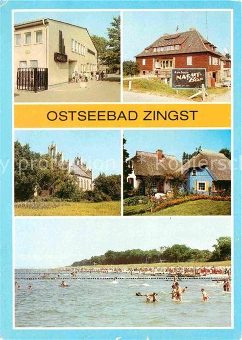 AK Ansichtskarte Zingst Ostseebad Restaurant Nordlicht Kurhaus Strand